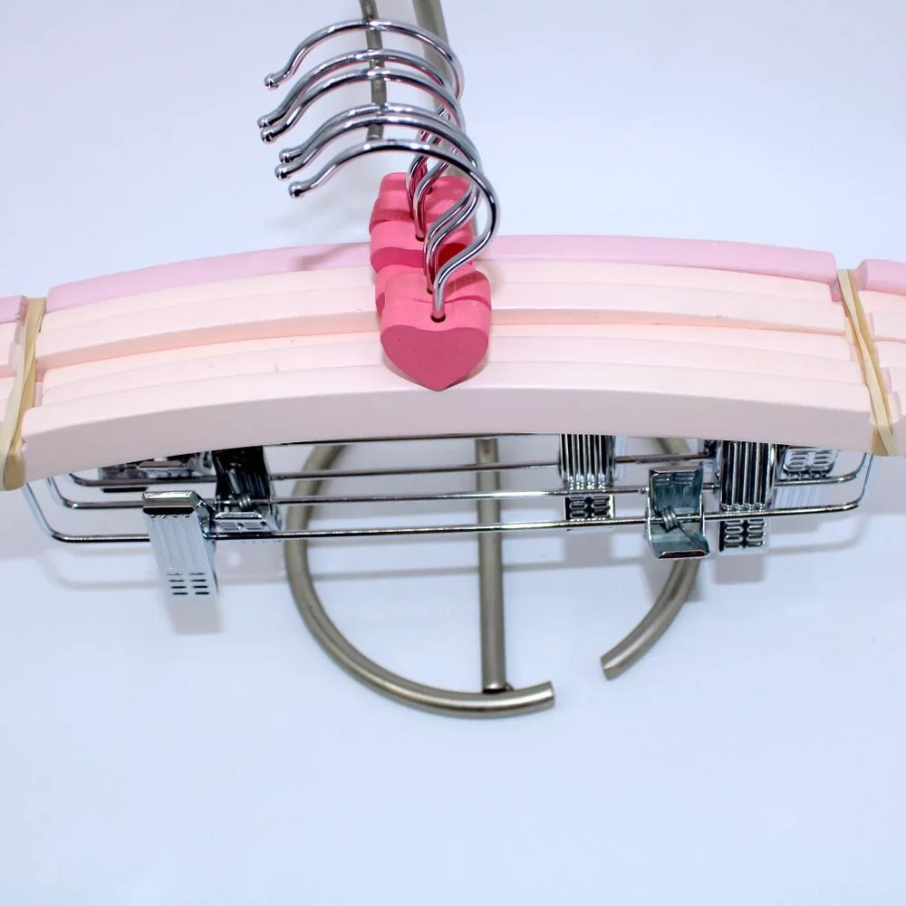 12 Inch Pink Decorative Top Hangers (set of 6)